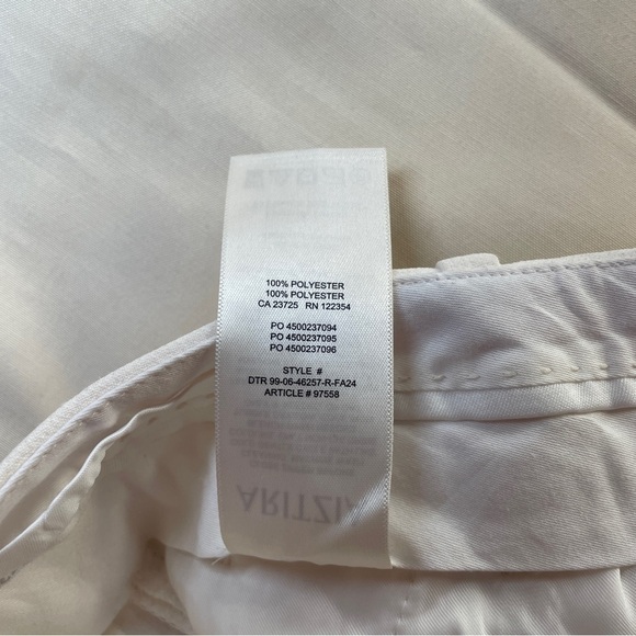 Aritzia- The Effortless Pants Cropped Crepette Light Birch Size 2 Wide Leg - Picture 9 of 9